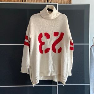 Zadig & Voltaire 23 sweater tunic wool turtleneck